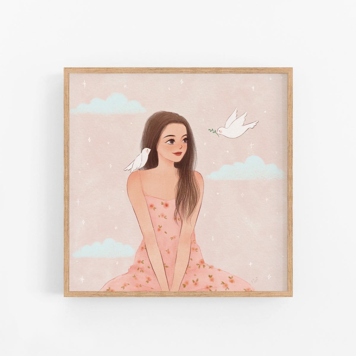 Love & Peace, Serene Series, Giclée Art Print
